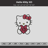 Hello Kitty XO Embroidery Files