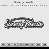 Speedy Needle Embroidery File 6 size