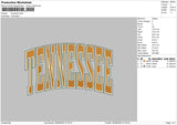 Tennesseetext 2808 Embroidery File 6 sizes