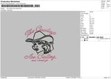 Cowboy girl 02 Embroidery File 6 size