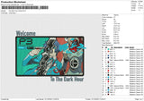 The dark hour Embroidery File 6 size