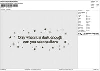 The stars Embroidery File 6 sizes