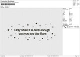 The stars Embroidery File 6 sizes
