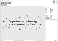 The stars Embroidery File 6 sizes