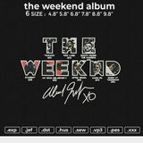 The weekend album Embroidery File 6 size