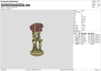 Theworld Embroidery File 6 sizes