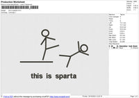 This is sparta Embroidery File 6 size