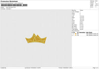 Tiara Frog Hand Embroidery File 6 size