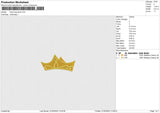 Tiara Frog Hand Embroidery File 6 size