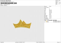 Tiara Frog Hand Embroidery File 6 size