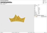 Tiara Frog Hand Embroidery File 6 size