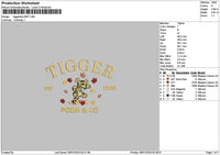 Tiggertext 0907 Embroidery File 6 sizes