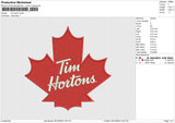 Tim Horton Embroidery