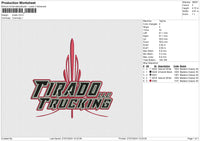 Tirado Embroidery File 6 sizes