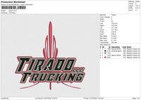 Tirado Embroidery File 6 sizes