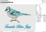 Toronto Blue jay Embroidery File 4 size