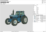 Tracktor Embroidery File 6 sizes