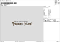 Islandtext 2605 Embroidery File 6 sizes