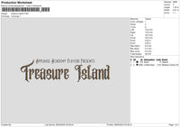 Islandtext 2605 Embroidery File 6 sizes