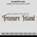 Islandtext 2605 Embroidery File 6 sizes