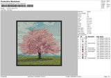 Tree Square Embroidery File 6 sizes