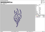 Tribal App 1103 Embroidery File 6 sizes