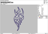 Tribal App 1103 Embroidery File 6 sizes