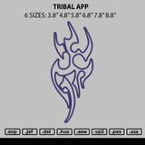 Tribal App 1103 Embroidery File 6 sizes
