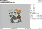 Snoopy Trick Embroidery File 6 size