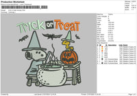 Snoopy Trick Embroidery File 6 size