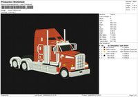 Truck 130624 Embroidery File 6 size