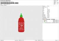 Tuong Ot Sriracha Embroidery File 6 size