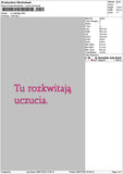 Rozkwitajatext Embroidery File 6 sizes