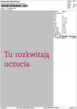 Rozkwitajatext Embroidery File 6 sizes