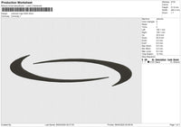 Unknown Logo 5425 Embroidery File 6 size