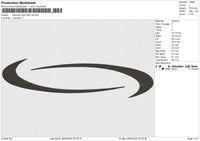 Unknown Logo 5425 Embroidery File 6 size