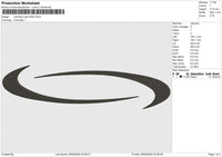 Unknown Logo 5425 Embroidery File 6 size