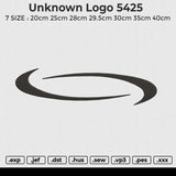 Unknown Logo 5425 Embroidery File 6 size