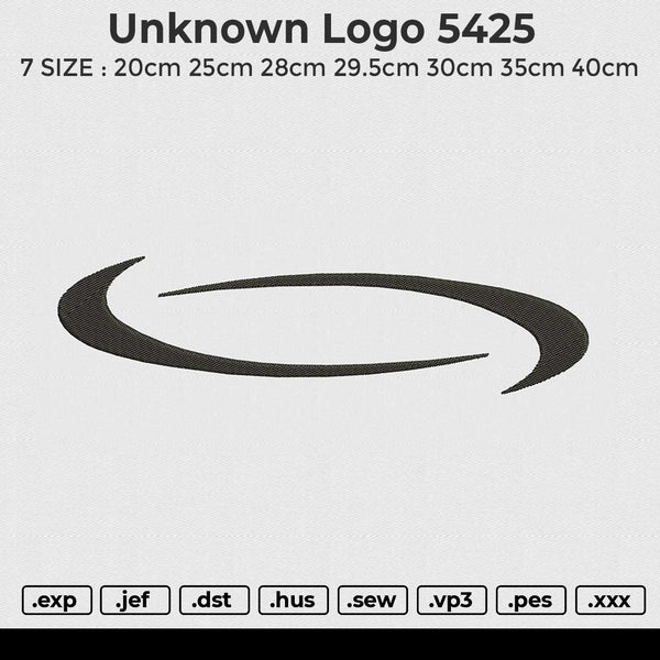 Unknown Logo 5425 Embroidery File 6 size
