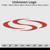 Unknown Logo Embroidery File 6 size