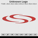 Unknown Logo Embroidery File 6 size