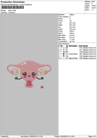 Uteruschibi Embroidery File 6 sizes