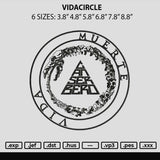 Vidacircle Embroidery File 6 sizes