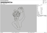 Flowers  Line V1 Embroidery File 6 sizes