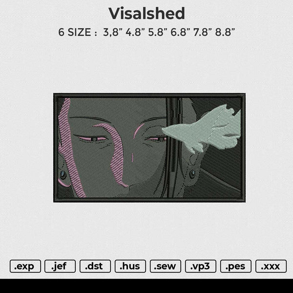 Visalshed Embroidery File6 size