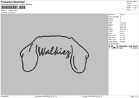 Walkiez Embroidery File 6 sizes