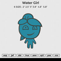 Water Girl Embroidery