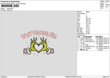 Lovehandgrinch 02 Embroidery File 6 sizes