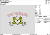 Lovehandgrinch 02 Embroidery File 6 sizes