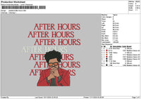 Afterhours Text 02 Embroidery File 6 sizes